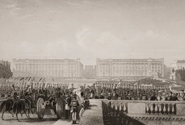Intocht van de Geallieerden in Parijs in 1815, illustratie uit 
